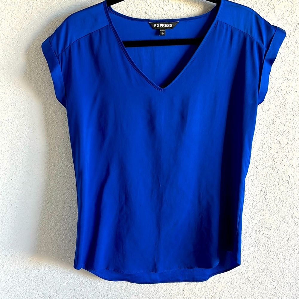 Express royal blue blouse